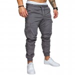 Autumn Men Pants Hip Hop Harem Joggers Pants 2018 New Male Trousers Mens Joggers Solid Multi-pocket Pants Sweatpants M-4XL