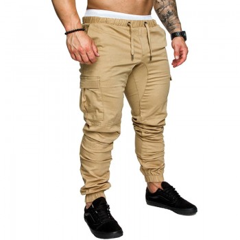 Autumn Men Pants Hip Hop Harem Joggers Pants 2018 New Male Trousers Mens Joggers Solid Multi-pocket Pants Sweatpants M-4XL