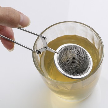 Stainless Steel Long Handle Teapot Tea Strainer Sphere Ball Shape Mesh Tea Infuser Filter Coffee Herb Spice Filter Diffuser