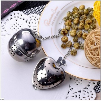 Stainless steel chain egg-shaped tea ball, tea maker, kitchen soup flavor treasure