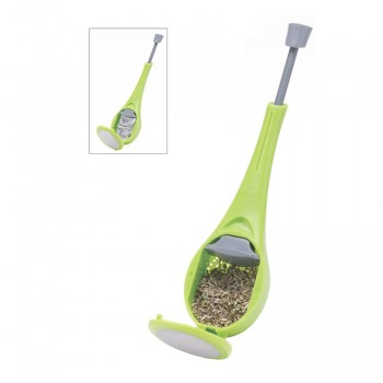Reusable Tea Infuser Built-in plunger Healthy Intense Flavor Tea bag Plastic Teaamp;Coffee Strainer Measure Swirl Steep Stiramp;Press