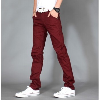RUBU New Design Casual Men pants Cotton Slim Pant Straight Trousers Fashion Business Solid Khaki Black Pants Men 28-38