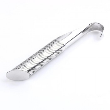 1Pc Stainless Steel Tea Strainer Infuser 2018 Convenient Holder Tool Tea Spoon Infuser Filter Pipe Design Kitchen Accessories