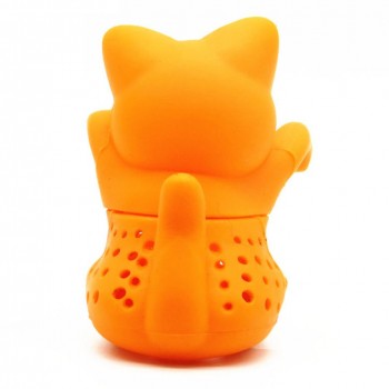 Waasoscon Cute Cat Tea Infuser Silicone Reuseable Foof safe Silicone Cat Shape tea strainer Tea Coffee Punch Filter Tea Infuser