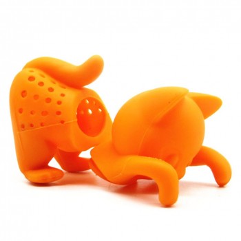 Waasoscon Cute Cat Tea Infuser Silicone Reuseable Foof safe Silicone Cat Shape tea strainer Tea Coffee Punch Filter Tea Infuser
