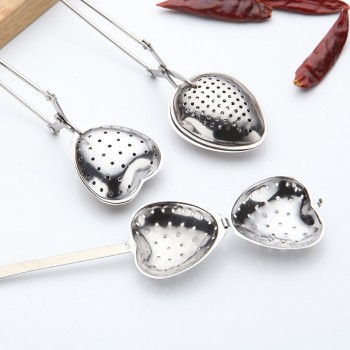 Unibird 1pc Stainless Steel Tea Strainer Heart Shape Tea Spoon Seasoning Infuser Star Shell Oval Round Style Strainer Teaware