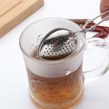 Unibird 1pc Stainless Steel Tea Strainer Heart Shape Tea Spoon Seasoning Infuser Star Shell Oval Round Style Strainer Teaware