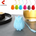 Hot Sale Owl Tea Bags Tea Strainers Silicone Teaspoon Filter Infuser Silica Gel Filtration coffee tea infuser