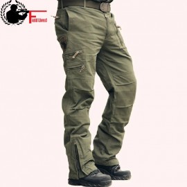 Tactical Pants Male Camo Jogger Casual Mens Cargo Pants Cotton Trousers Multi Pocket Military Style Army Camouflage Black urban