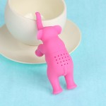 Useful Tea Infuser Tea Leaf Pink Elephant Creative Tea Strainer Filter Diffuser Silicone Kitchen Tools Gadgets Tea Infusers