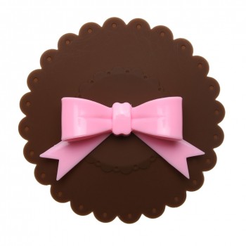 Bowknot Anti-Dust Silicone Cup Lid Tea Cup Cover Reusable Silicone Lid Seal Cover Drinkware Suction Seal Cup Lid Cap