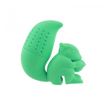 Tea Infuser Silicone Cute Squirrel Shape Tea Coffee Loose Leaf Strainer Bag Mug Filter Teapot Teabags Drinkware Gifts E2