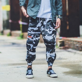 Aelfric Eden Man Jogger Camouflage Side Pockets Loose Style Mens Sweatpants Fashion 2018 High Street Casual Pants 4 Colors B040