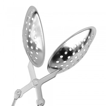 1pc Stainless Steel Handle Spoon Tea Ball Herb Mesh Infuser Filter Squeeze Tea Pot Infuser Sphere Mesh Tea Strainer