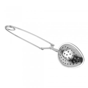 1pc Stainless Steel Handle Spoon Tea Ball Herb Mesh Infuser Filter Squeeze Tea Pot Infuser Sphere Mesh Tea Strainer
