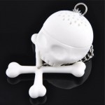 Silicone T-Bones Tea Bones Skull Tea Infuser Loose Leaf Leaves Tea Strainer Infuser B206