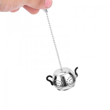 Stainless Steel Teapot Shape Tea Infuser Spice Flower Tea Strainer Herbal Filter Kitchen Teaware Accessories Tea Ball Teesieb