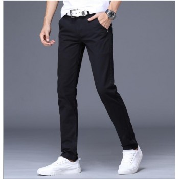 2019 Spring and autumn new Candy-colored corduroy casual long pants men Comfortable large size