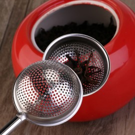 Convenient Tea Ball Stainless Steel Tea Infuser Silver Push Style Tea Leaf Bag Holder Coffee Punch Filter For Teaware Gift