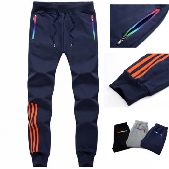 Mens Casual Pants 2018 Autumn Trousers Men Pants Slim Fit Sweatpants Cotton Jogger Striped Bodybuilding Gyms Pants Sportswear