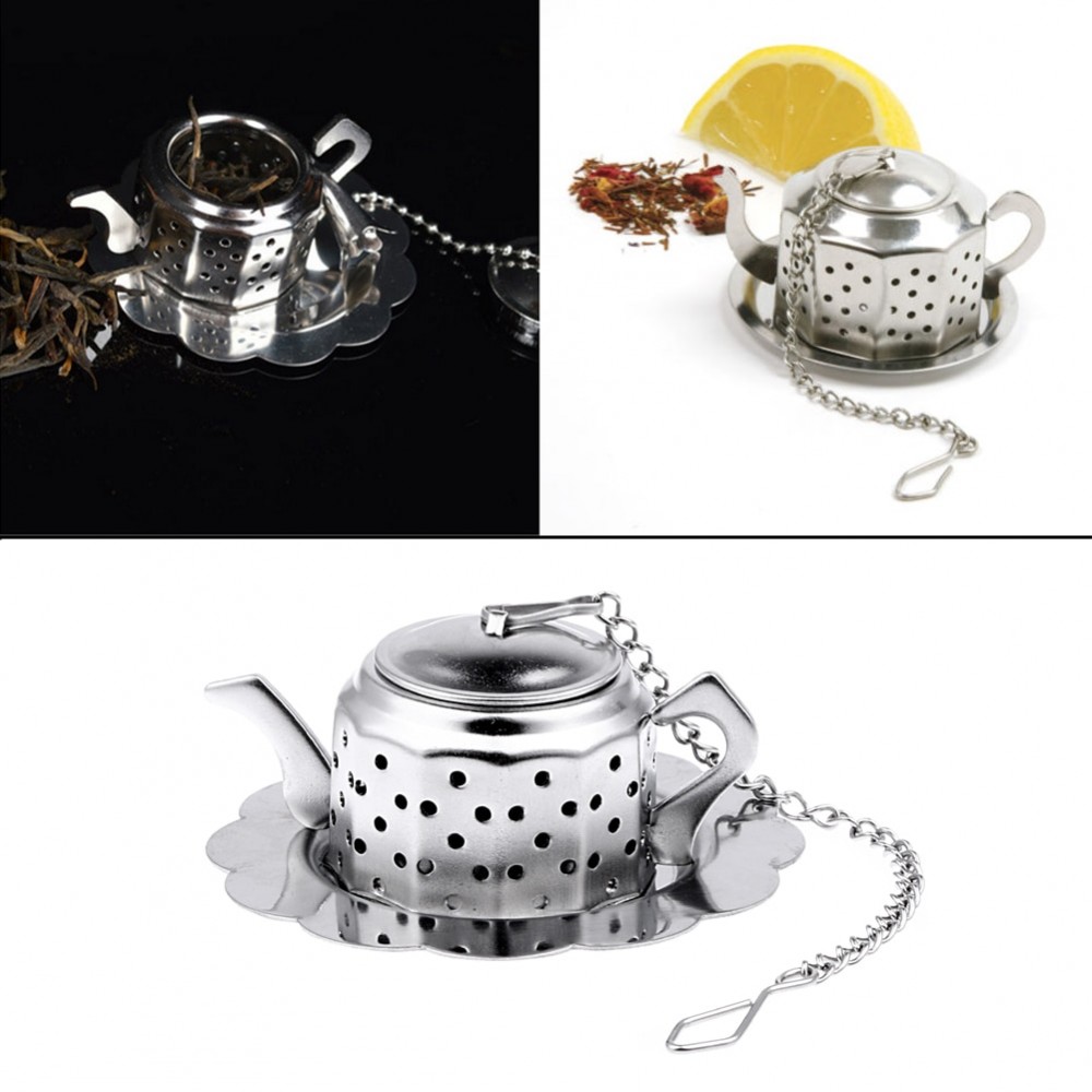 Stainless Steel Tea Infuser Teapot Spice Drink Tea Strainer Herbal Filter Kitchen Tools Tea Accessories Tea Infuser
