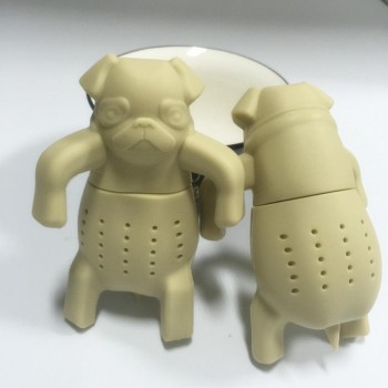 Pug In A Mug Silicone Tea Infuser Dog Filter Diffuser Portable Reusable Spice Loose Leaf Herbal Strainer Tea Bag Tool Drop Ship