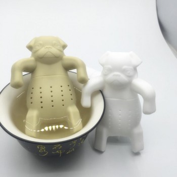 Pug In A Mug Silicone Tea Infuser Dog Filter Diffuser Portable Reusable Spice Loose Leaf Herbal Strainer Tea Bag Tool Drop Ship