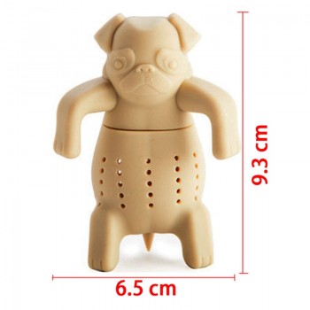 Pug In A Mug Silicone Tea Infuser Dog Filter Diffuser Portable Reusable Spice Loose Leaf Herbal Strainer Tea Bag Tool Drop Ship