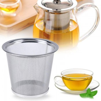 Stainless Steel Mesh Tea Infuser Tea Strainer Tea Leaf Spice Filter Teapot Kitchen Accessories Reusable