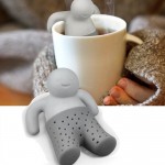 Leaf Tea for Brewing Mr little man tea strainer Silicone Tea bags tea making device 1pc/lot F023