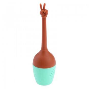Hand Gestures Tea Filter FDA Grade Silicone Loose Leaf Herbal Spice Holder Tea Brewing Tools Tea Infuser Coffeeamp;Tea Accessories