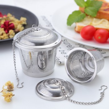 Tea Infuser Reusable Stainless Steel Mesh Tea Ball Tea Strainer Filter Interval Diffuser Infuser for Loose Leaf Tea 5 Size