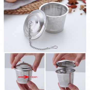 Tea Infuser Reusable Stainless Steel Mesh Tea Ball Tea Strainer Filter Interval Diffuser Infuser for Loose Leaf Tea 5 Size
