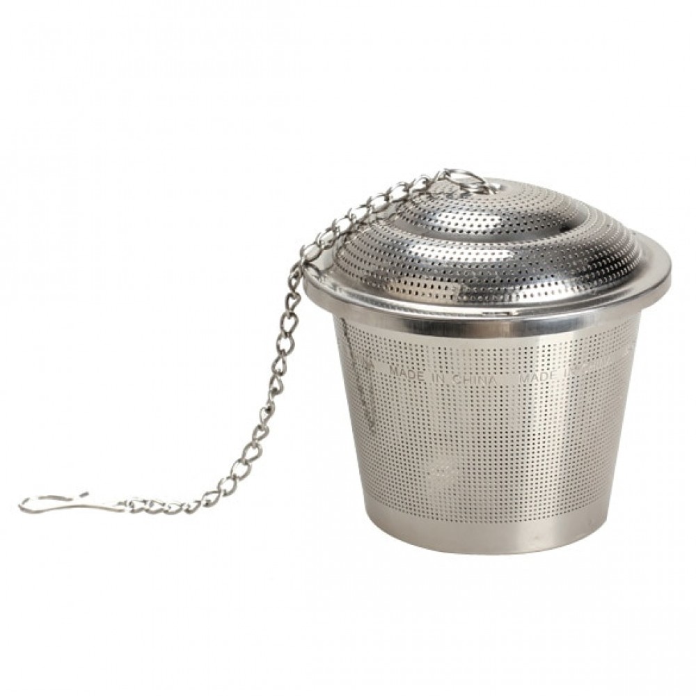 Durable 3 Sizes Silver Reusable 304 Stainless Mesh Herbal Ball Tea Spice Strainer Teakettle Locking Tea Filter Infuser Spice