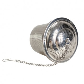 Durable 3 Sizes Silver Reusable 304 Stainless Mesh Herbal Ball Tea Spice Strainer Teakettle Locking Tea Filter Infuser Spice