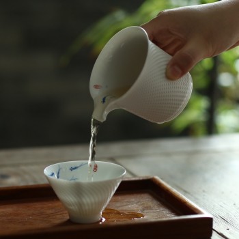 TANGPIN ceramic tea infusers handpainted tea pitcher chahai chinese kung fu tea accessories