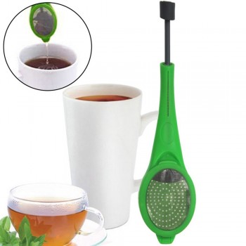 Tea Infuser Built-in Plunger Strainer Food Grade Silicone Infusers Sieve for Tea Filter Infusers Teas for Brewing Teas Infusions