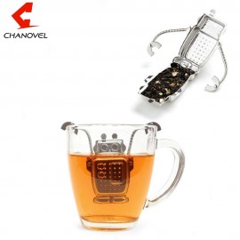 Hot Manufacturer Direct Tea Infusers Stainless Steel Cute Tea Robot Infuser Recyclable Tea Strainers Monkey Tea Tool