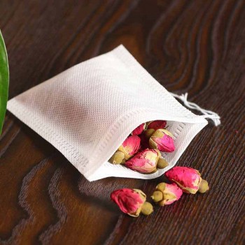 Unibird 100Pcs/Set Disposable Non-woven Fabrics Tea bags Spices Strainer Infuser With String Heal Seal Filter Paper for Herb