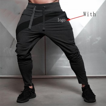 2018 Autumn new mens cotton Sweatpants gyms Fitness workout solid trousers male Casual fashion Pencil Pants Joggers sportswear