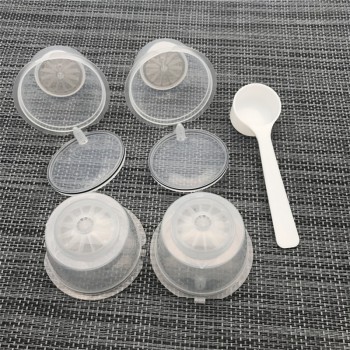 Arshen Crystal Dolce Gusto Coffee Capsule 4 Pcs/Set Plsatic Refillable Coffee Capsule 200 Times Reusable Compatible with Nescafe