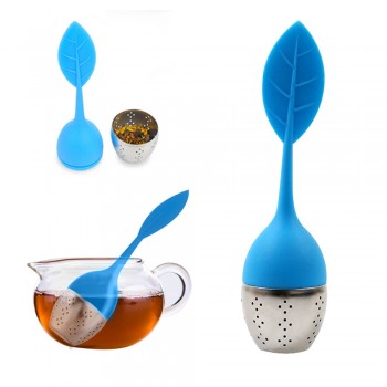 1Pcs Reusable Food safe Tea Strainer Creative Silicone Tea Leaf infuser Holder Tea Coffee Filter Tea Infuser Tool Kitchen Gadget