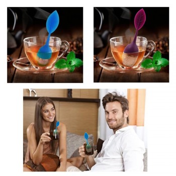 1Pcs Reusable Food safe Tea Strainer Creative Silicone Tea Leaf infuser Holder Tea Coffee Filter Tea Infuser Tool Kitchen Gadget