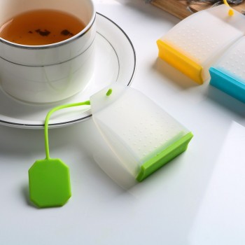 HOOMIN Tea Infuser Food-grade Silicone Tea Bag Tea Strainers  Herbal Tea Infusers High Temperature Resistance Random Color