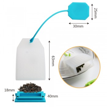 HOOMIN Tea Infuser Food-grade Silicone Tea Bag Tea Strainers  Herbal Tea Infusers High Temperature Resistance Random Color