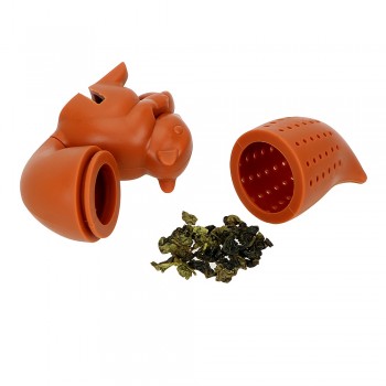 Squirrel Shape Silicone Tea Strainer Tea Accessories Empty Tea Bags Loose Leaf Filter Teaware Tea Infuser Kitchen Tools