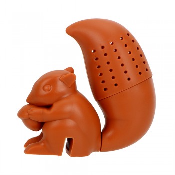 Squirrel Shape Silicone Tea Strainer Tea Accessories Empty Tea Bags Loose Leaf Filter Teaware Tea Infuser Kitchen Tools