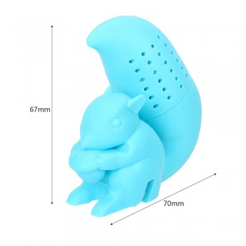 Squirrel Shape Silicone Tea Strainer Tea Accessories Empty Tea Bags Loose Leaf Filter Teaware Tea Infuser Kitchen Tools