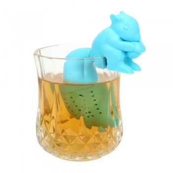 Squirrel Shape Silicone Tea Strainer Tea Accessories Empty Tea Bags Loose Leaf Filter Teaware Tea Infuser Kitchen Tools