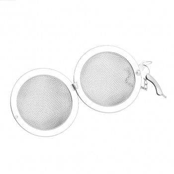 5cm Stainless Steel Infuser Strainer Mesh Tea Filter Spoon Locking Spice Tea Ball with chain